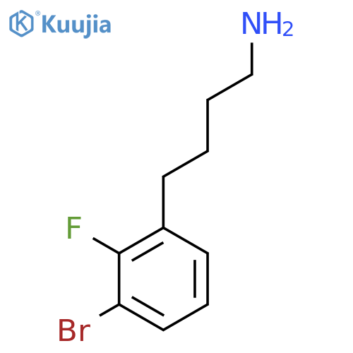 4-(3-Bromo-2-fluorophenyl)butan-1-amine structure