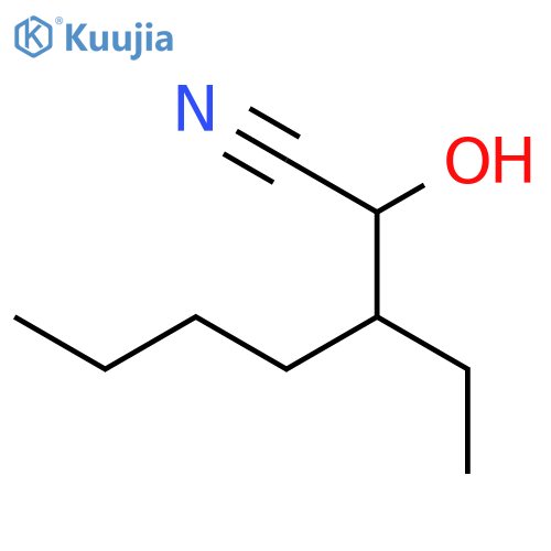 Heptanenitrile, 3-ethyl-2-hydroxy- structure