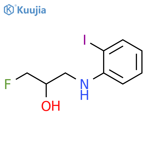 1-fluoro-3-(2-iodophenyl)aminopropan-2-ol structure