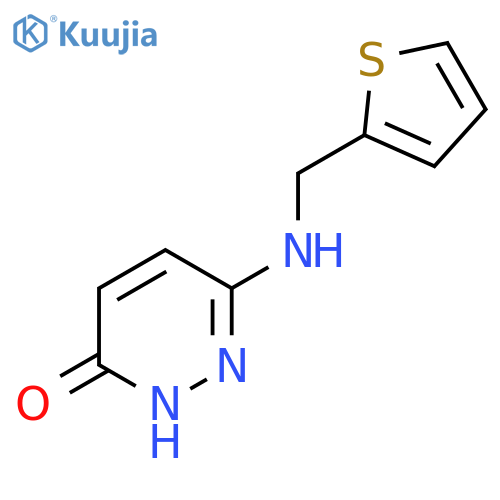 6-((Thiophen-2-ylmethyl)amino)pyridazin-3-ol structure