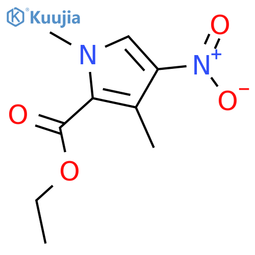 1,3-dimethyl-4-nitro-1H-Pyrrole-2-carboxylic acid ethyl ester structure