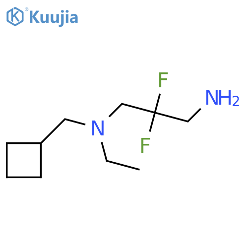 N'-(cyclobutylmethyl)-N'-ethyl-2,2-difluoropropane-1,3-diamine structure