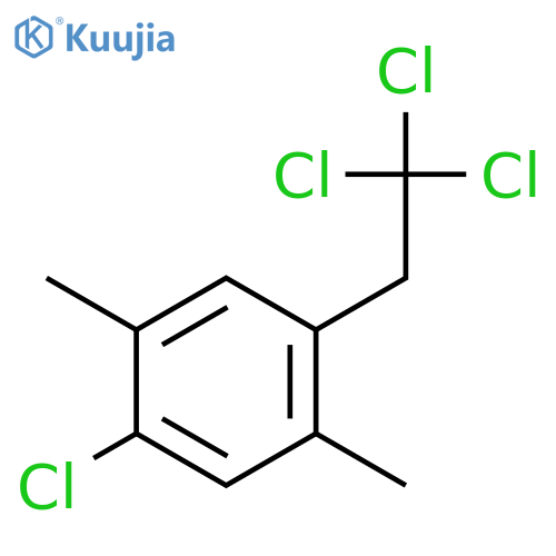 Benzene, 1-chloro-2,5-dimethyl-4-(2,2,2-trichloroethyl)- structure