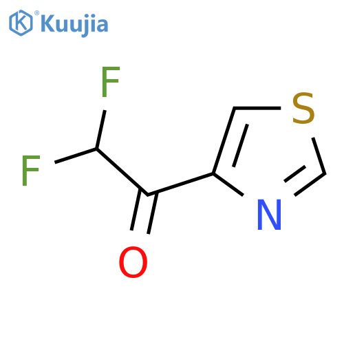 2,2-Difluoro-1-(1,3-thiazol-4-yl)ethan-1-one structure