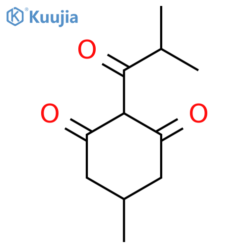 5-Methyl-2-(2-methylpropanoyl)cyclohexane-1,3-dione structure