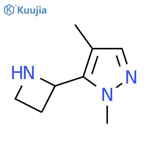 5-(azetidin-2-yl)-1,4-dimethyl-1H-pyrazole structure