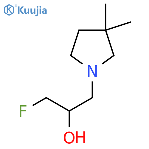 1-(3,3-Dimethylpyrrolidin-1-yl)-3-fluoropropan-2-ol structure