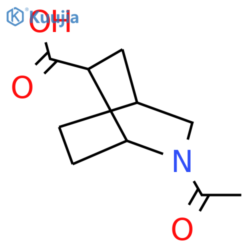 2-Acetyl-2-azabicyclo[2.2.2]octane-6-carboxylic acid structure