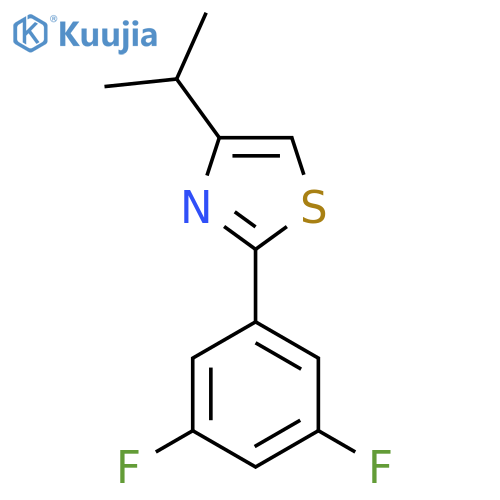 2-(3,5-Difluorophenyl)-4-(propan-2-yl)-1,3-thiazole structure