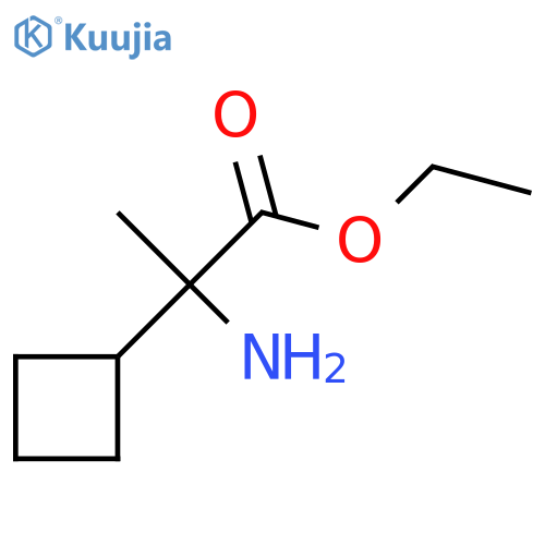 Ethyl 2-amino-2-cyclobutylpropanoate structure