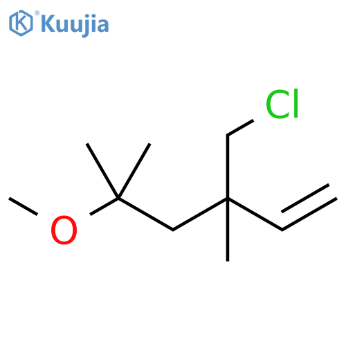 1-Hexene, 3-(chloromethyl)-5-methoxy-3,5-dimethyl- structure