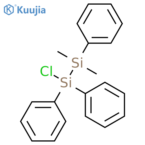 Disilane, 1-chloro-2,2-dimethyl-1,1,2-triphenyl- structure