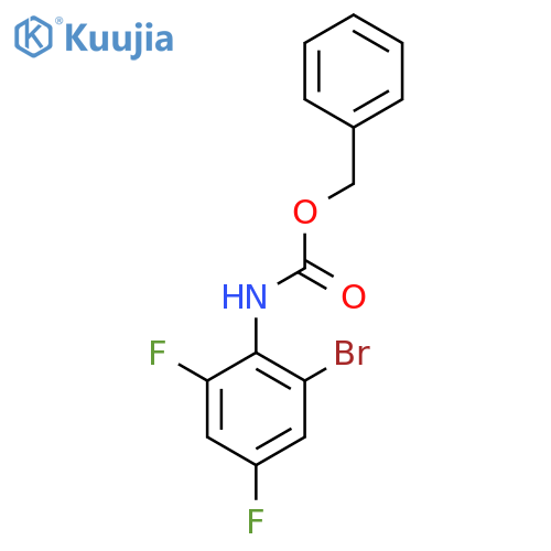 benzyl N-(2-bromo-4,6-difluorophenyl)carbamate structure