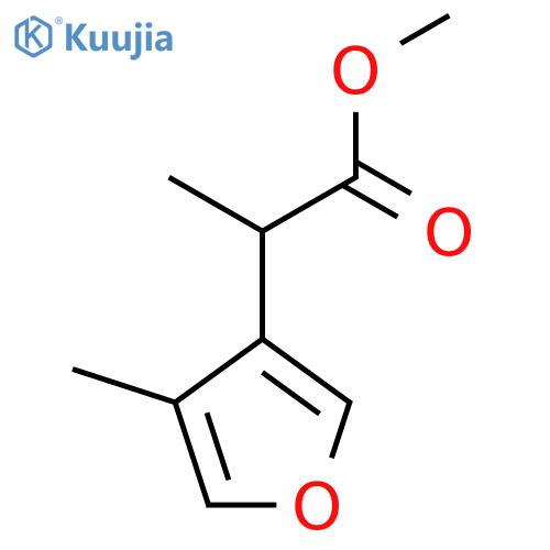 Methyl 2-(4-methylfuran-3-yl)propanoate structure