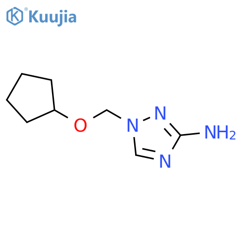 1-(cyclopentyloxy)methyl-1H-1,2,4-triazol-3-amine structure