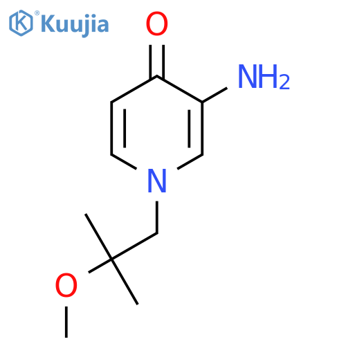 3-Amino-1-(2-methoxy-2-methylpropyl)-1,4-dihydropyridin-4-one structure