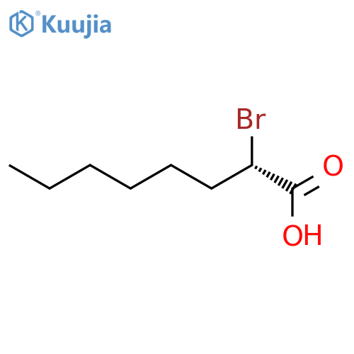 Octanoic acid, 2-bromo-, (2S)- structure