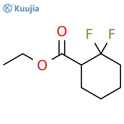 ethyl 2,2-difluorocyclohexane-1-carboxylate structure