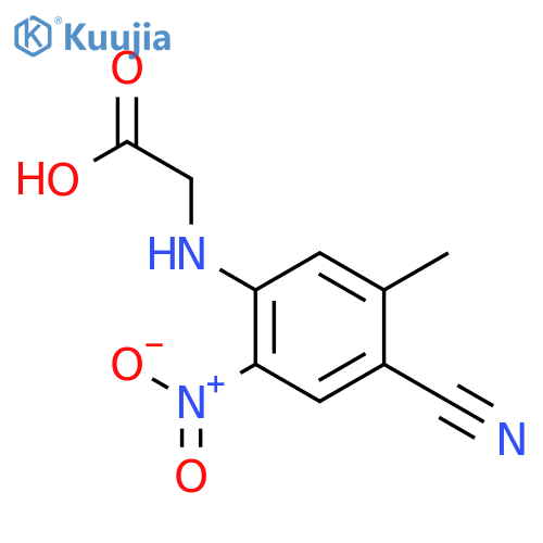 Glycine, N-(4-cyano-5-methyl-2-nitrophenyl)- structure