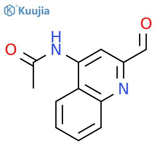 Acetamide, N-(2-formyl-4-quinolinyl)- structure