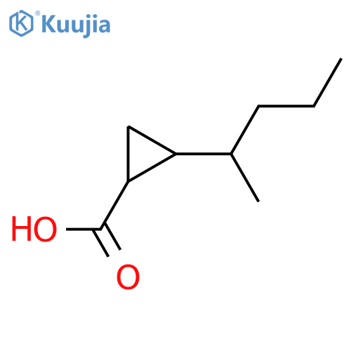 2-(Pentan-2-yl)cyclopropane-1-carboxylic acid structure