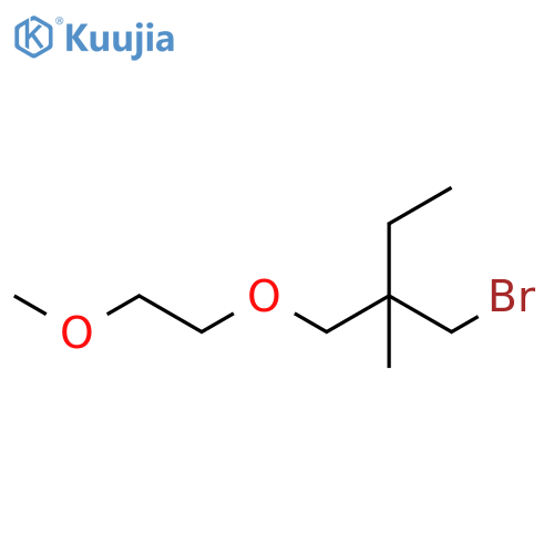 Butane, 1-bromo-2-[(2-methoxyethoxy)methyl]-2-methyl- structure