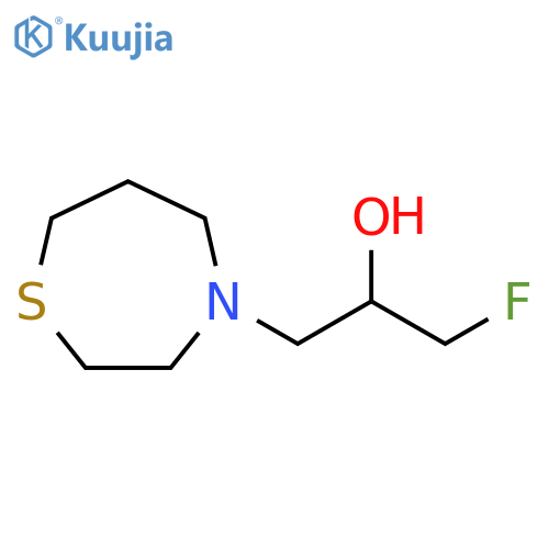 1,4-Thiazepine-4(5H)-ethanol, α-(fluoromethyl)tetrahydro- structure