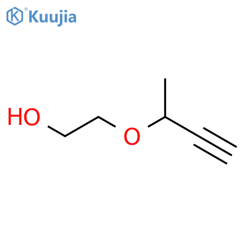 2-(but-3-yn-2-yloxy)ethanol structure