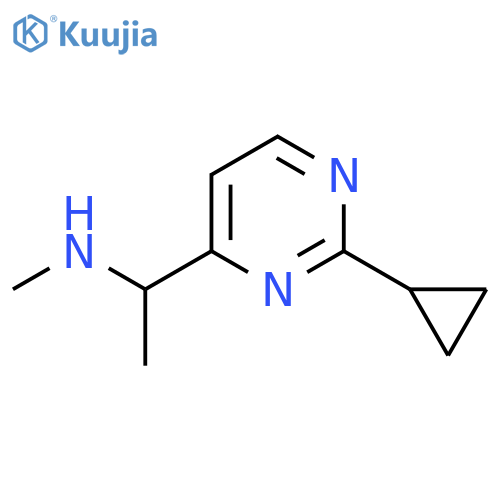 [1-(2-Cyclopropylpyrimidin-4-yl)ethyl](methyl)amine structure
