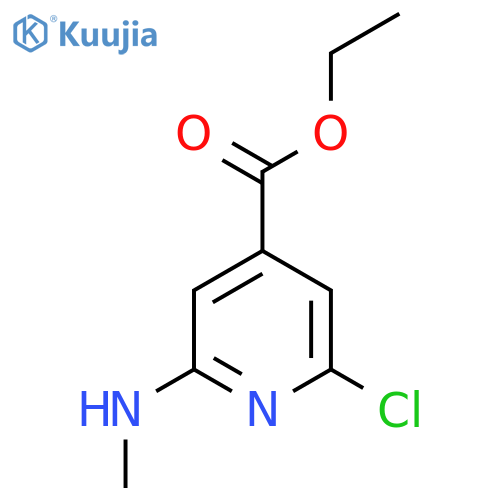 Ethyl 2-chloro-6-(methylamino)pyridine-4-carboxylate structure