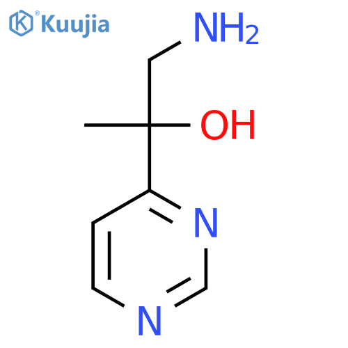 1-Amino-2-(pyrimidin-4-yl)propan-2-ol structure