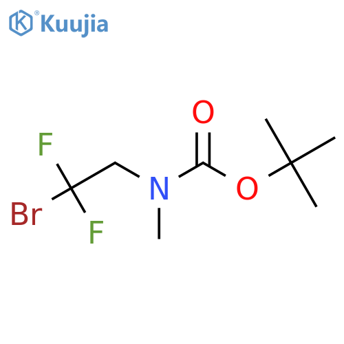 tert-butyl N-(2-bromo-2,2-difluoroethyl)-N-methylcarbamate structure