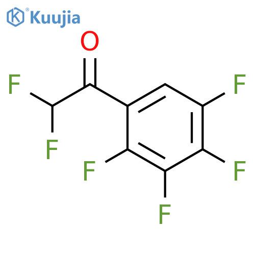 2,2-Difluoro-1-(2,3,4,5-tetrafluorophenyl)ethanone structure