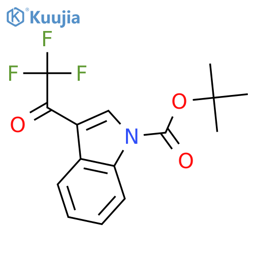 1H-Indole-1-carboxylic acid, 3-(trifluoroacetyl)-, 1,1-dimethylethyl ester structure