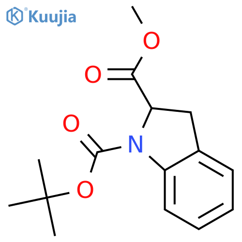 1-(Tert-Butyl) 2-Methyl 1,2-Indolinedicarboxylate structure