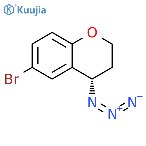 2H-1-Benzopyran, 4-azido-6-bromo-3,4-dihydro-, (4S)- structure