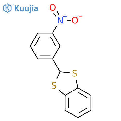 1,3-Benzodithiole, 2-(3-nitrophenyl)- structure