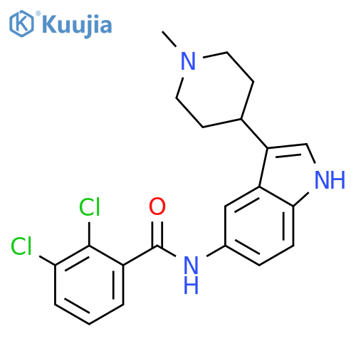 Benzamide, 2,3-dichloro-N-[3-(1-methyl-4-piperidinyl)-1H-indol-5-yl]- structure