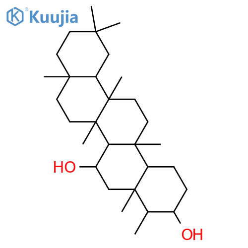 24,25,26-Trinoroleanane-3,7-diol, 5,9,13-trimethyl-, (3β,4β,5β,7β,8α,9β,10α,13α,14β)- (9CI) structure