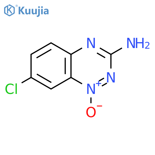 3-Amino-7-chlorobenzoe1,2,4triazine 1-oxide structure