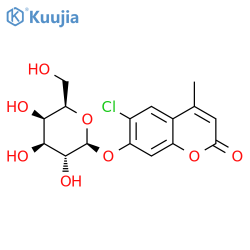 6-Chloro-4-methylumbelliferyl β-D-Galactopyranoside structure