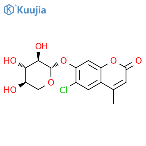 6-Chloro-4-methylumbelliferyl β-D-Xyloside structure