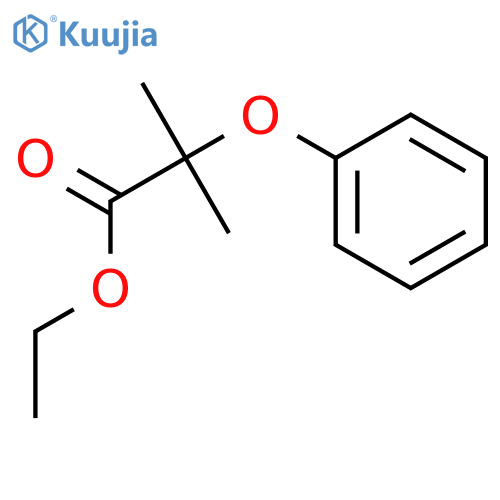 Propanoic acid,2-methyl-2-phenoxy-, ethyl ester structure