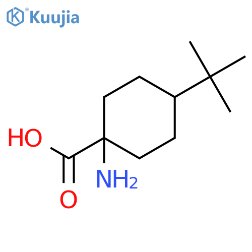 1-amino-4-tert-butylcyclohexane-1-carboxylic acid structure