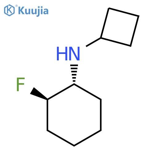 (1R,2R)-N-Cyclobutyl-2-fluorocyclohexan-1-amine structure