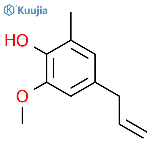 Phenol, 2-methoxy-6-methyl-4-(2-propenyl)- structure