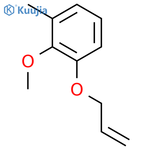Benzene, 2-methoxy-1-methyl-3-(2-propenyloxy)- structure