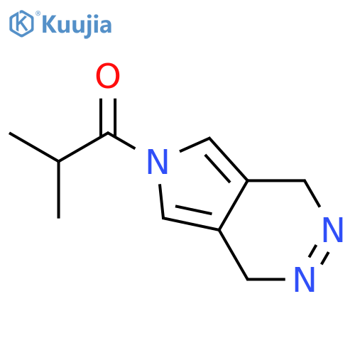 1H-Pyrrolo[3,4-d]pyridazine, 4,6-dihydro-6-(2-methyl-1-oxopropyl)- structure