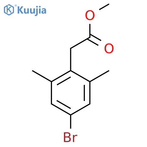 methyl 2-(4-bromo-2,6-dimethylphenyl)acetate structure