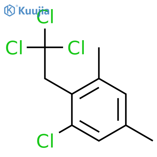 Benzene, 1-chloro-3,5-dimethyl-2-(2,2,2-trichloroethyl)- structure
